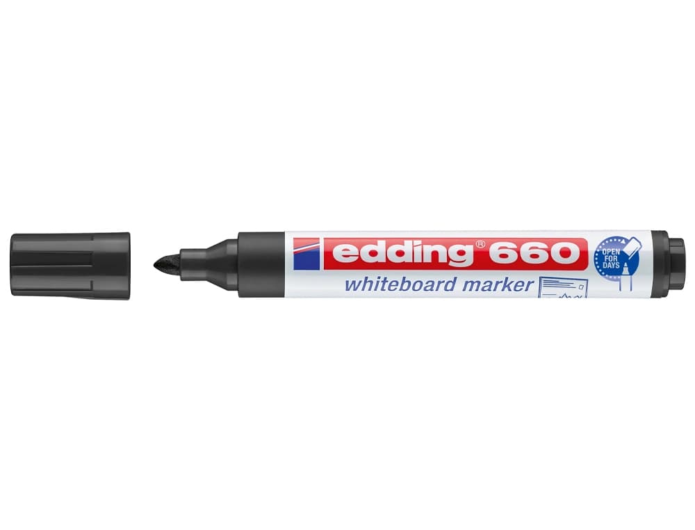 Rotulador edding para pizarra blanca 660 punta redonda 1,5-3 mm recargable