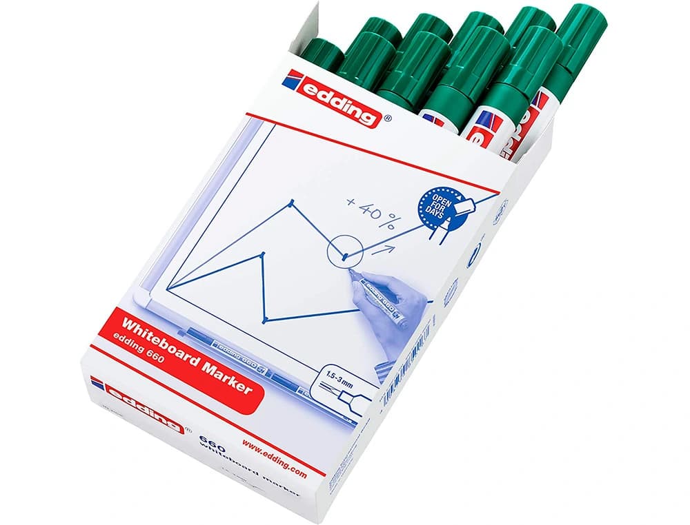 Rotulador edding para pizarra blanca 660 punta redonda 1,5-3 mm