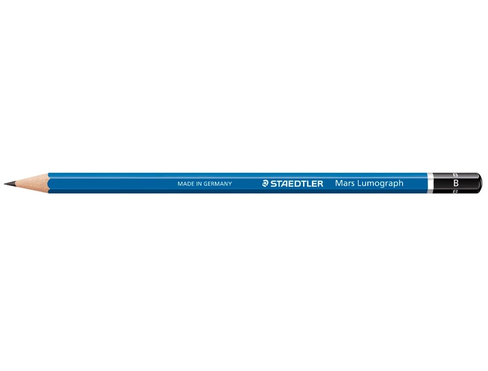 Lapices de grafito staedtler mars lumograph 100 b unidad