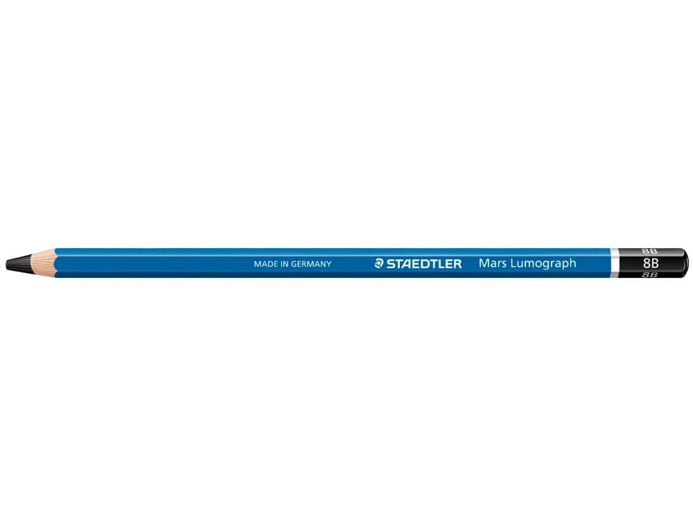 Lapices de grafito staedtler mars lumograph 100 8b unidad