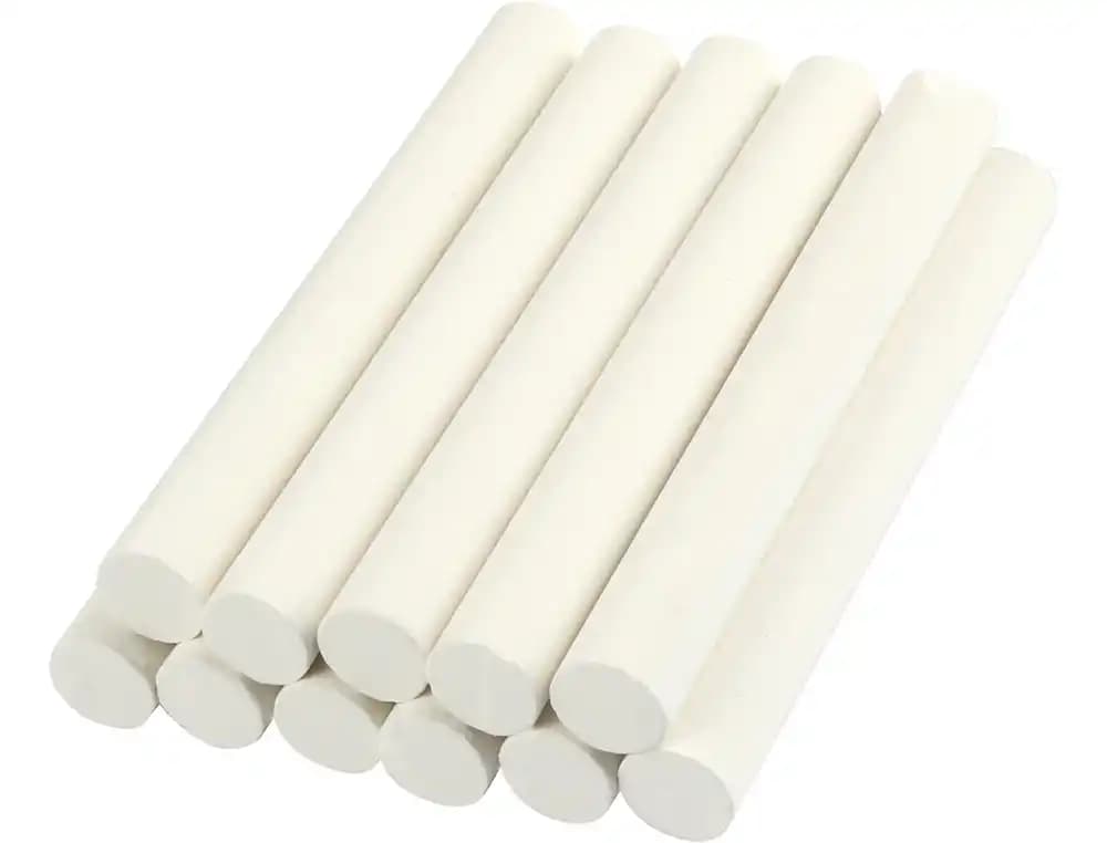 Tiza blanca antipolvo liderpapel caja de 10 unidades