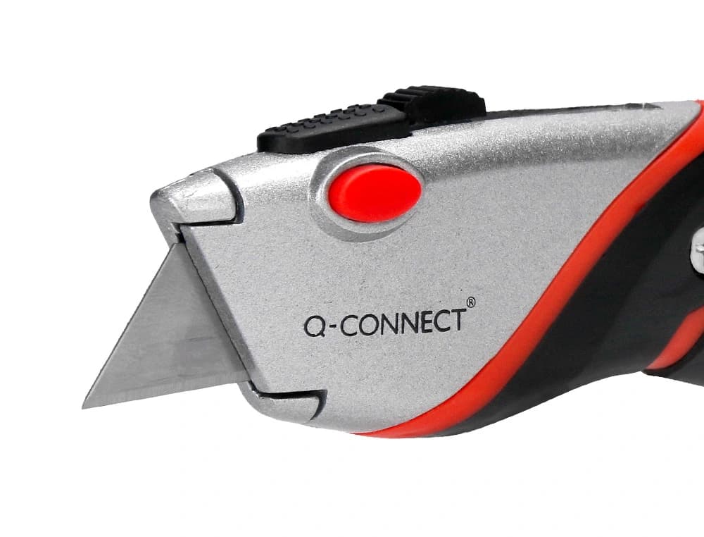 Cuter q-connect metalico ancho aleacion de aluminio - 2 cuchillas de repuesto - cuchilla 19 mm xd-8300 blister 1 unida