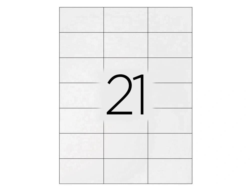 Etiqueta adhesiva q-connect kf10648 tamaño 70x42 mm fotocopiadora laser ink-jet caja con 100 hojas din a4