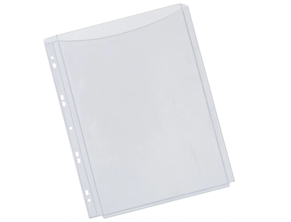 Funda multitaladro q-connect con fuelle din a4 pvc 180 mc bolsa de 5 unidades