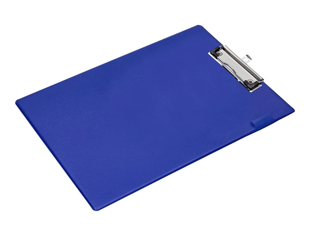 Portanotas q-connect miniclips pvc din a4 azul