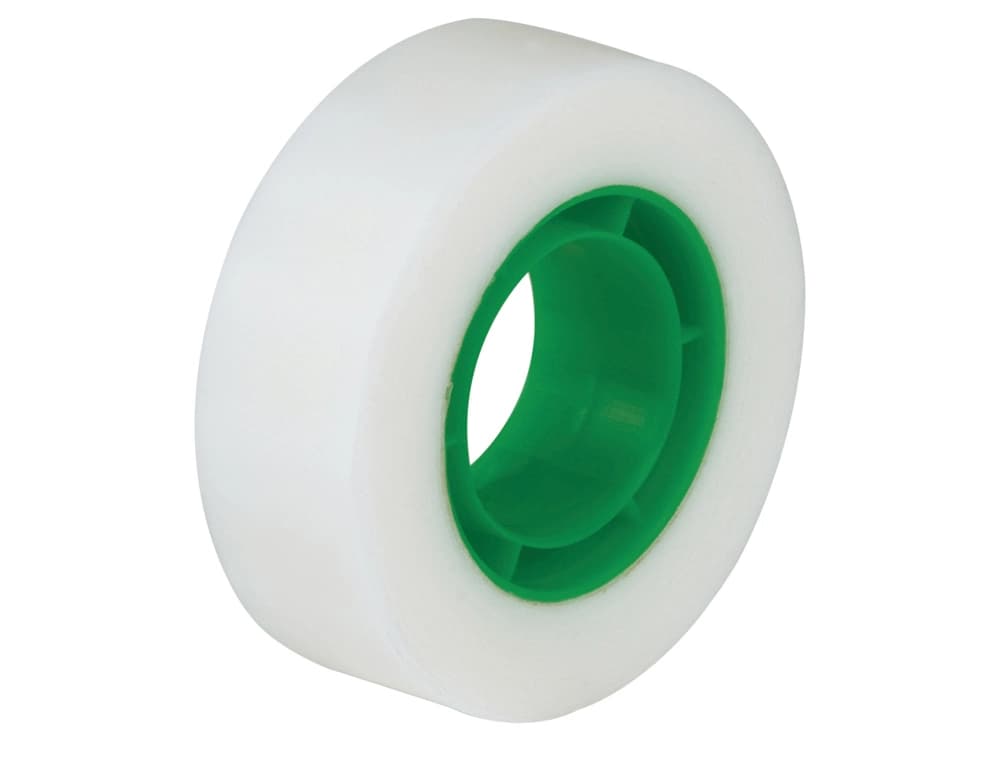Cinta adhesiva q-connect invisible 33 mt x 19 mm pack de 8 unidades