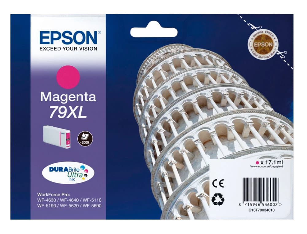 Ink-jet epson 79xl 900p wf 4630 / 4640 / 5110 / 5620 / 5690 / 5690 -2.000 pag