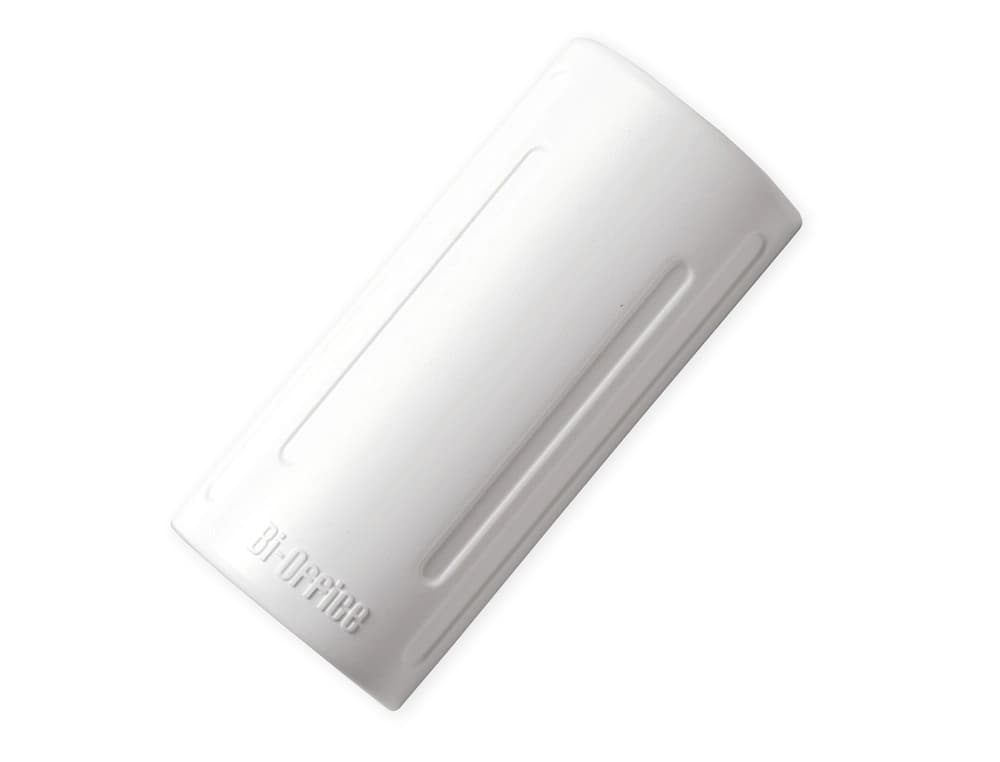 Borrador bi-office magnetico color blanco para pizarra blanca 128x60x30 mm