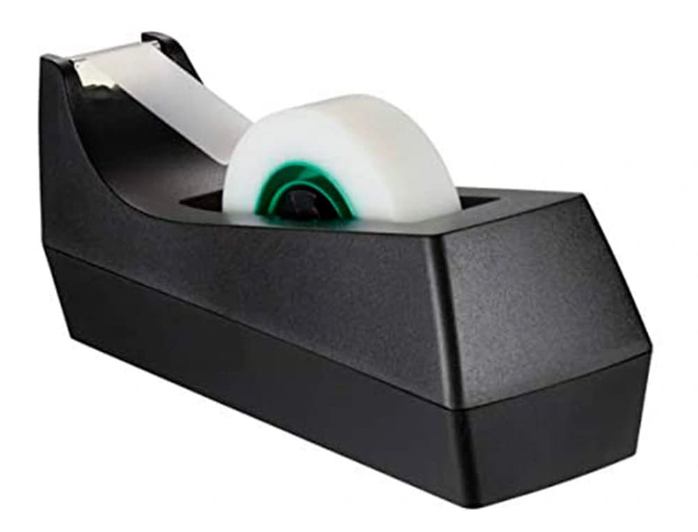 Portarrollo sobremesa scotch c38 color negro incluye 3 cintas scotch magic 33 mt x 19 mm