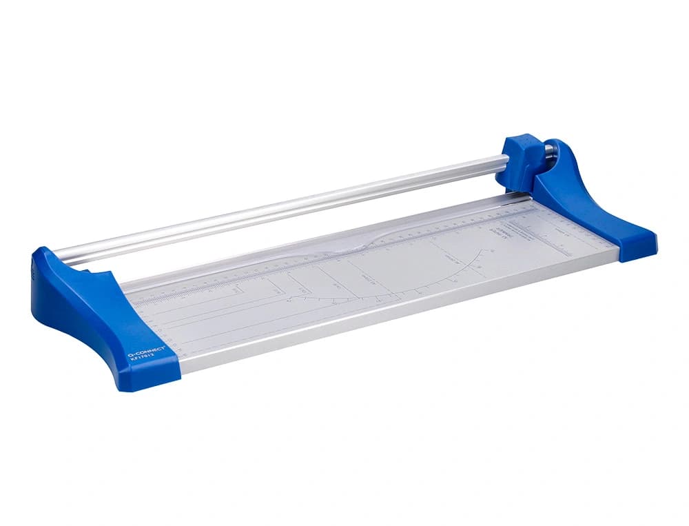 Cizalla q-connect metalica de rodillo de 44 cm con base de aluminio