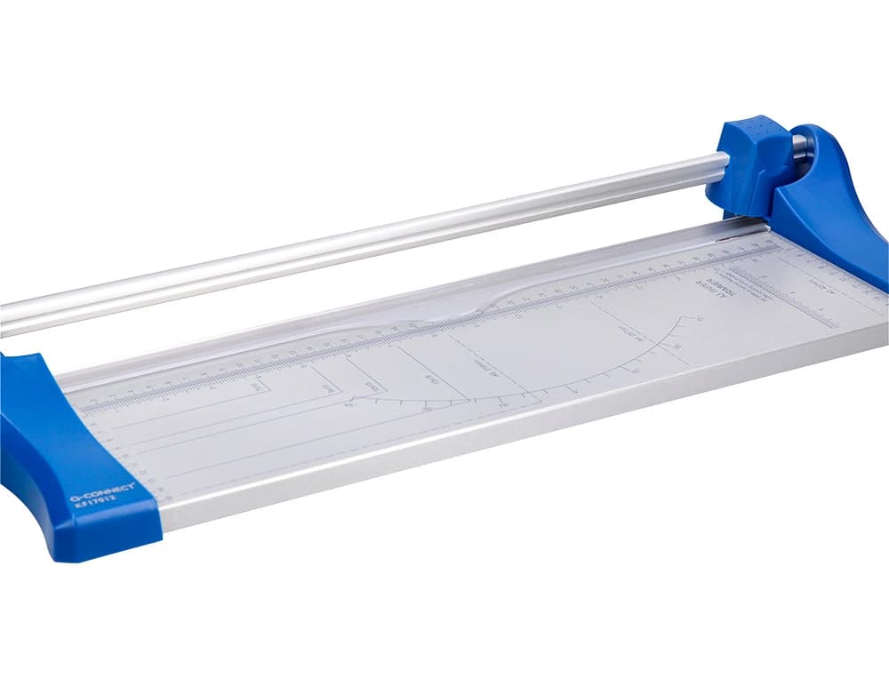 Cizalla q-connect metalica de rodillo de 44 cm con base de aluminio