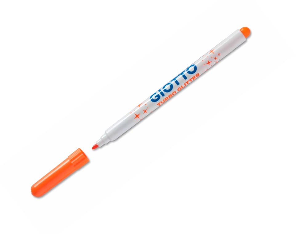 Rotulador giotto turbo glitter purpurina caja de 8 unidades
