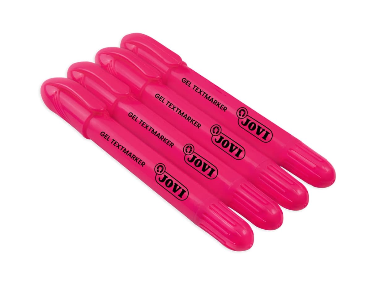 Marcador de cera gel jovi fluorescente caja de 12 unidades