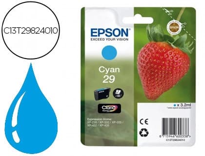 Epson Ink-jet epson home 29 t2982 xp435/330/335/332/430/235/432 cian 175 pag