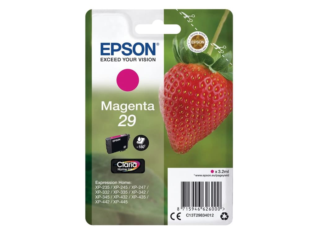 Ink-jet epson home 29 t2983 xp435/330/335/332/430/235/432 magenta 175 pag