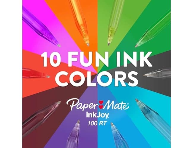 Boligrafo paper mate inkjoy 100 retractil punta media