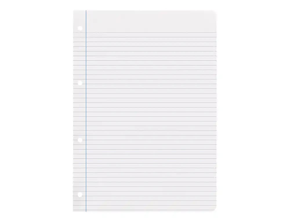 Recambio liderpapel a4 100 hojas 100gr rayado horizontal con margen 4 taladros