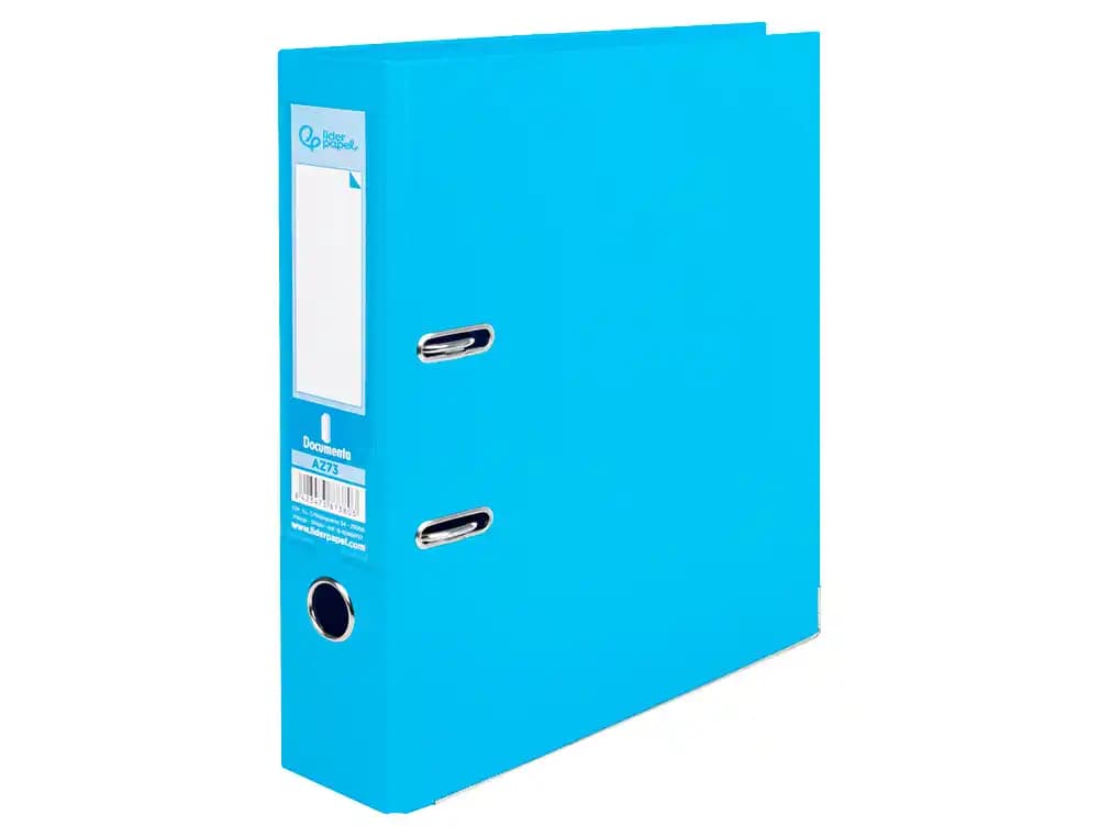 Archivador de palanca liderpapel documenta forrado pvc con rado compresor metalico