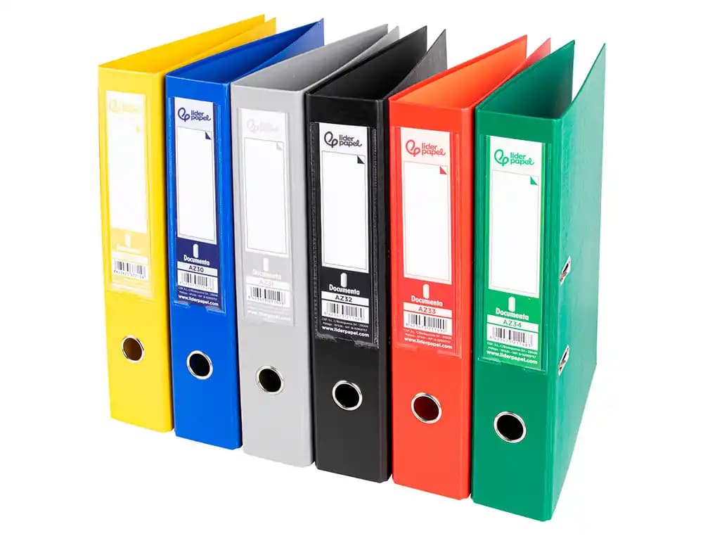 Archivador de palanca liderpapel documenta forrado pvc con rado colores classic
