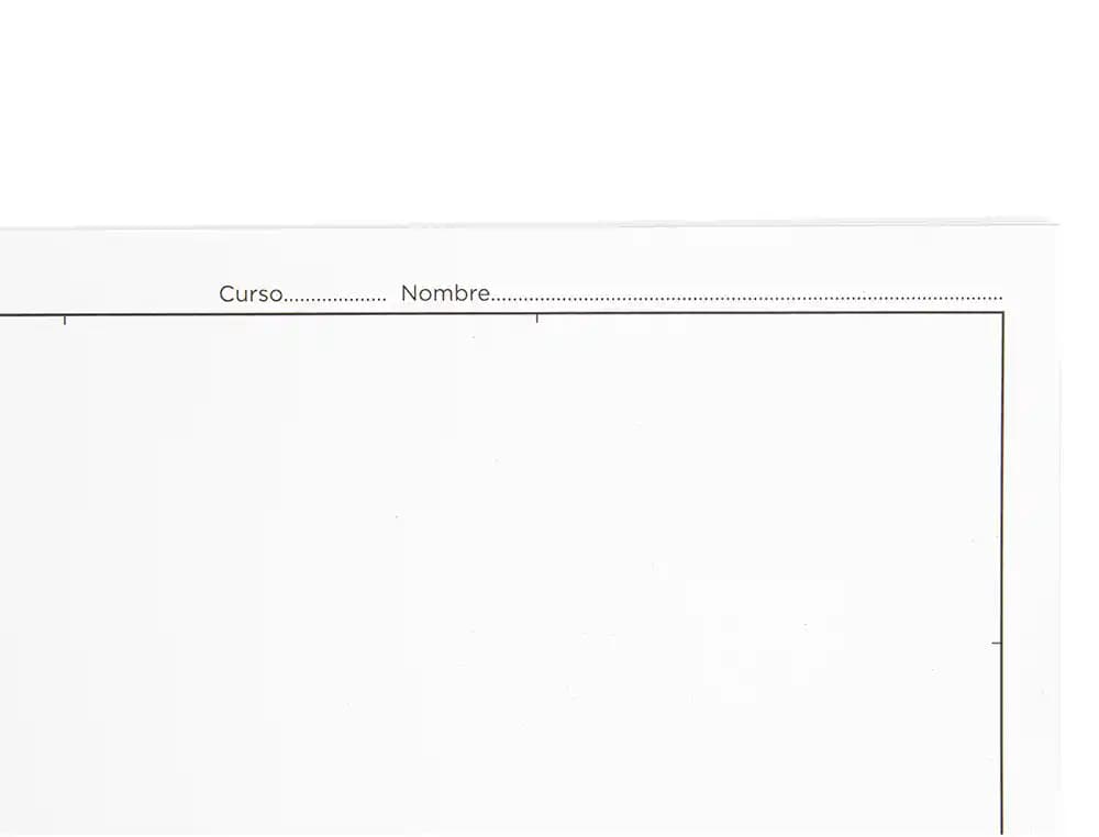 Bloc dibujo liderpapel lineal espiral 460x325 mm 20 hojas 180 gr/m2 con recuadro perforado