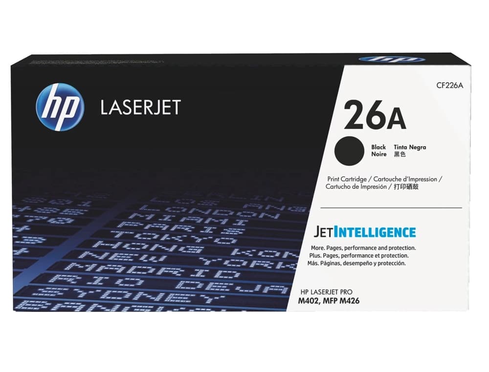 Toner hp 26a laserjet pro m402d/m402dn/m402dw/m402n/mfp m426dw/mfp m426fdn/mfp m426fdw negro 3100 paginas