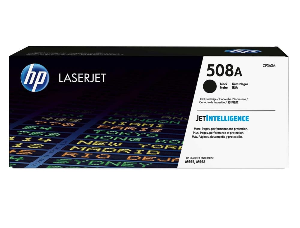 Toner hp 508a laserjet enterprise m552/553/577 negro 6.000 pag