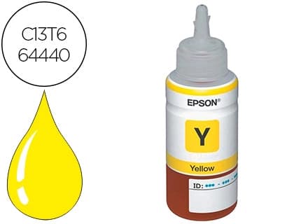 Epson Tinta epson t6644 et2500/2550/ /14000/l475/565/575/4500 amarillo botella 70 ml 6.500 pag