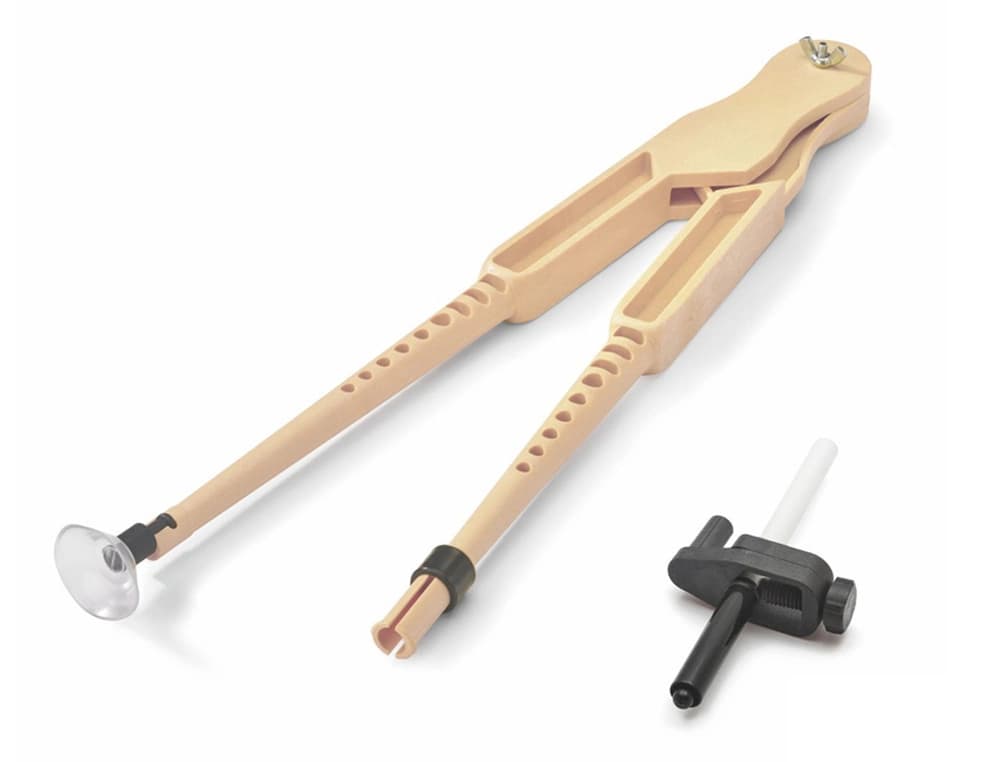 Compas para encerado faibo de plastico imitacion madera con adaptador 42 cm