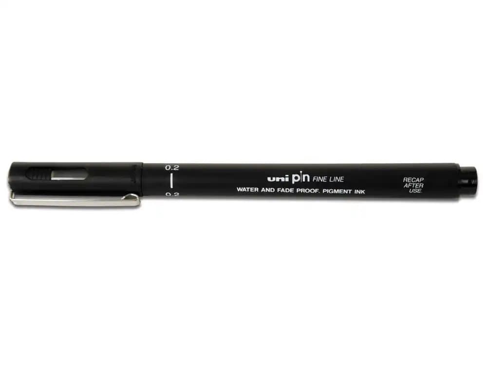 Uniball Rotulador uni pin calibrado pin02-200(s) negro