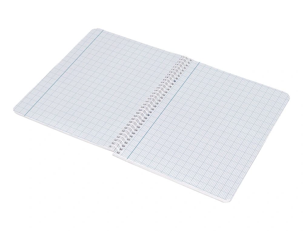 Cuaderno espiral liderpapel smart tapa blanda 80h milimetrado 2mm colores surtidos