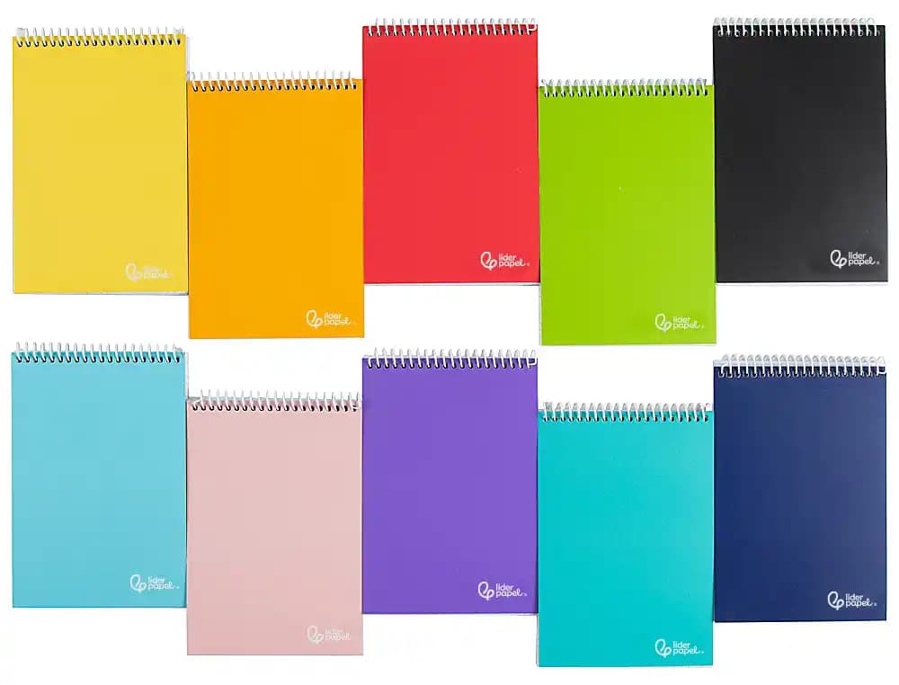 Cuaderno espiral liderpapel bolsillo dieciseiavo apaisado witty tapa dura dura 80h 60gr cuadro 4 mm colores surtidos