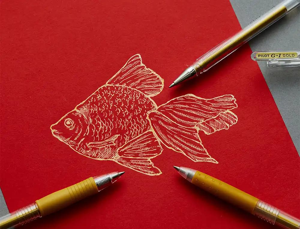 Boligrafo pilot g1 tinta gel oro