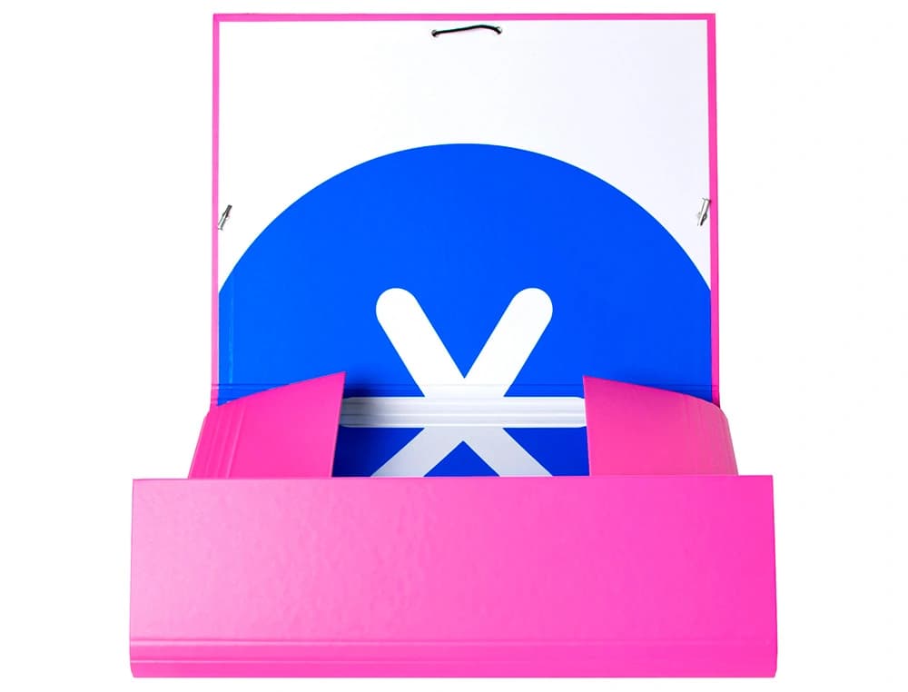Carpeta antartik gomas tres solapas carton forrado a4 colores