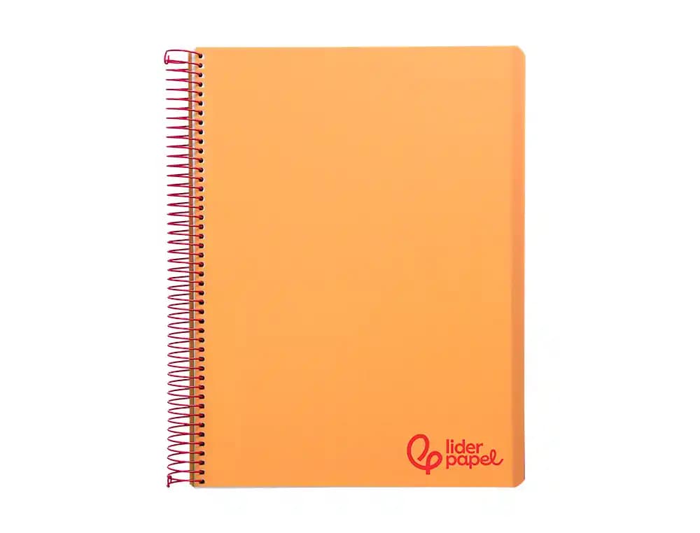 Cuaderno espiral liderpapel a6 micro wonder tapa plastico 120h 90 gr cuadro 5mm 4 bandas