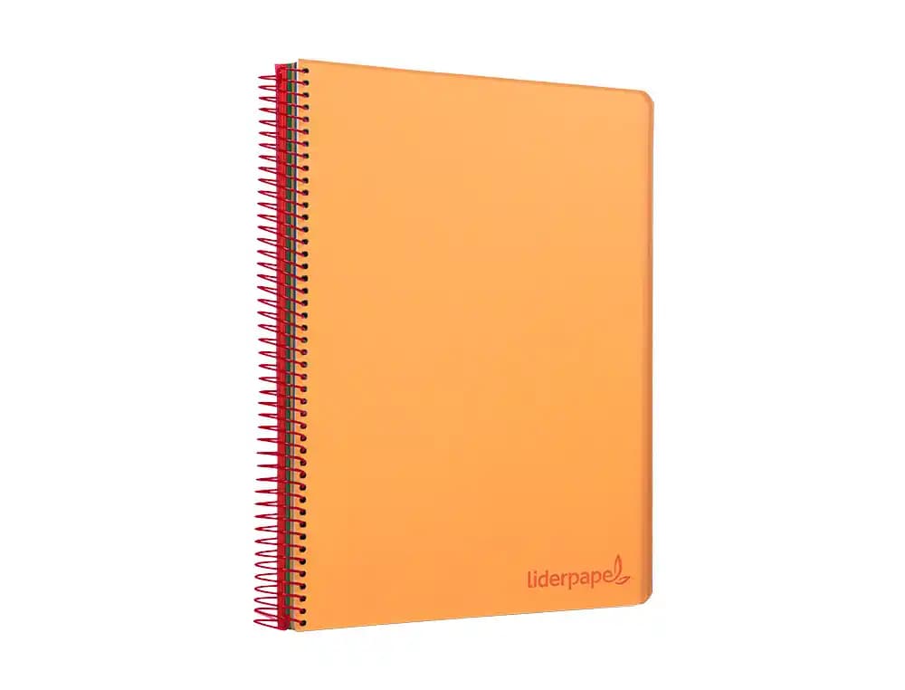 Cuaderno espiral liderpapel a6 micro wonder tapa plastico 120h 90 gr cuadro 5mm 4 bandas