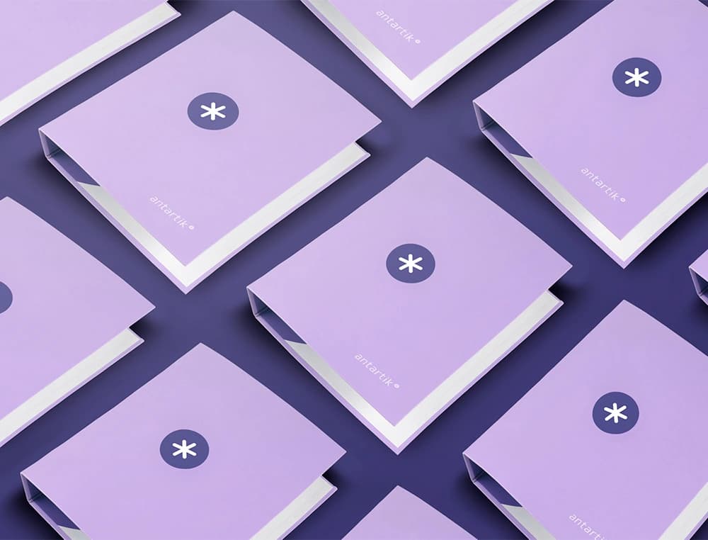Carpeta Antartik A4 de cartón forrado con 4 anillas mixtas de 40 mm – Lavanda