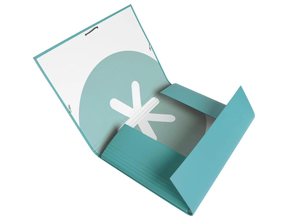 Carpeta antartik gomas tres solapas carton forrado a4