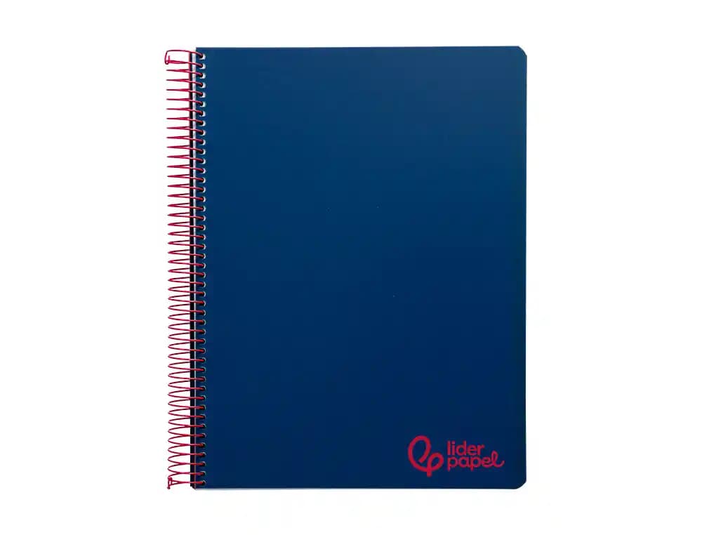 Cuaderno espiral liderpapel a7 micro wonder tapa plastico 100h 90gr cuadro 5mm 4 bandas