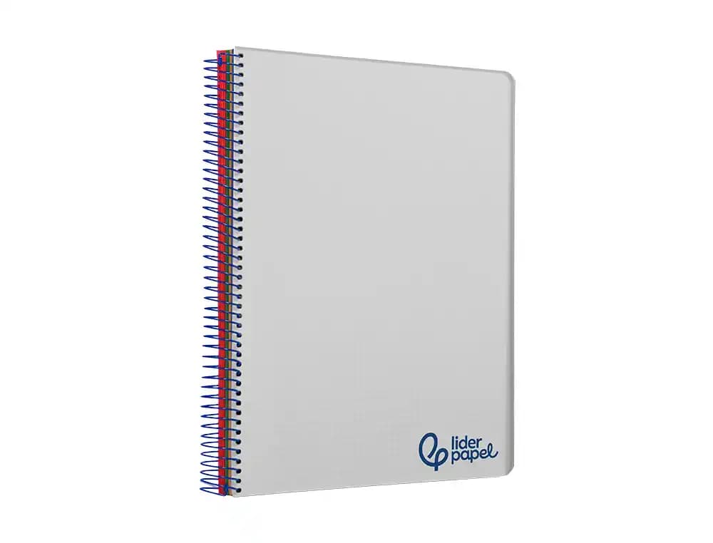 Cuaderno espiral liderpapel a7 micro wonder tapa plastico 100h 90gr cuadro 5mm 4 bandas