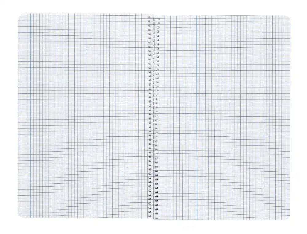 Cuaderno espiral liderpapel a4 wonder tapa plastico 80h 90gr cuadro 3mm con margen colores surtidos