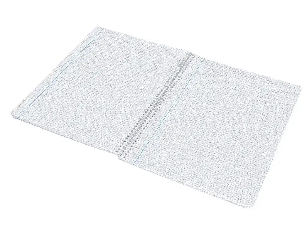 Cuaderno espiral liderpapel a4 wonder tapa plastico 80h 90gr cuadro 3mm con margen colores surtidos