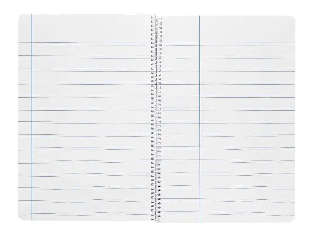 Cuaderno espiral liderpapel wonder tapa plastico 80h 90gr pauta estrecha 2,5mm con margen colores surtidos