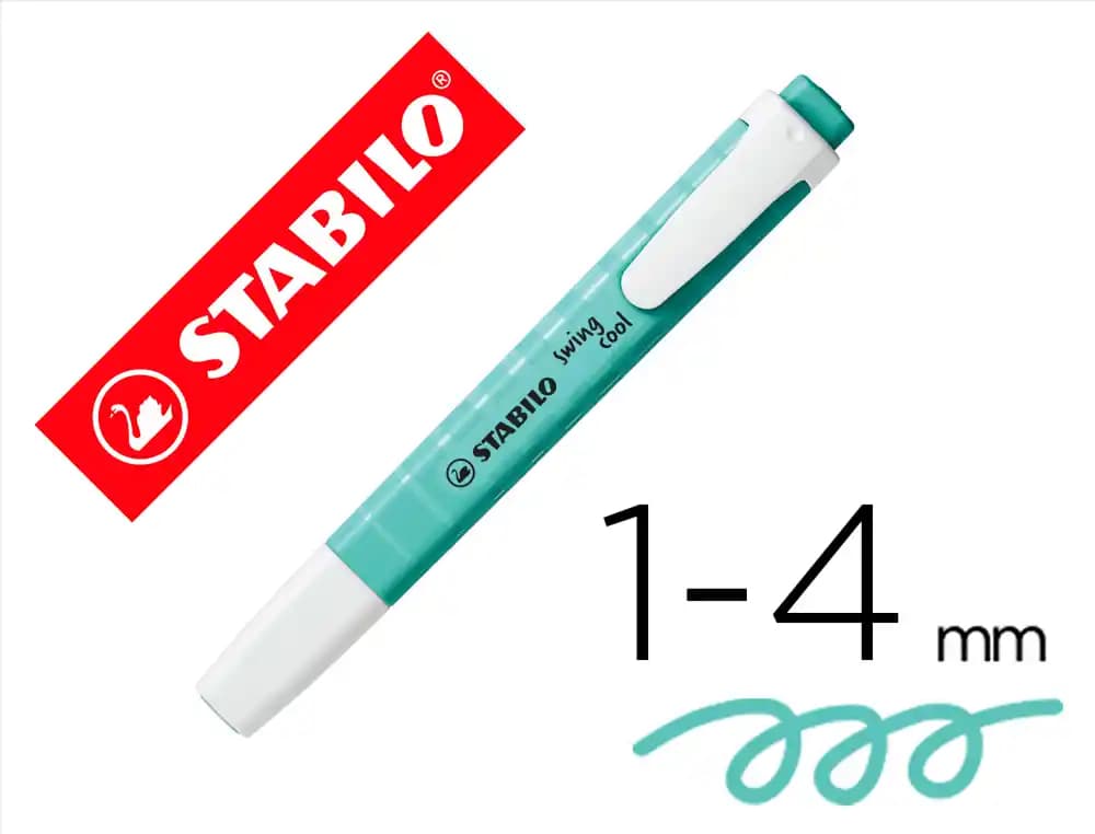 Stabilo Rotulador stabilo fluorescente swing cool pastel turquesa