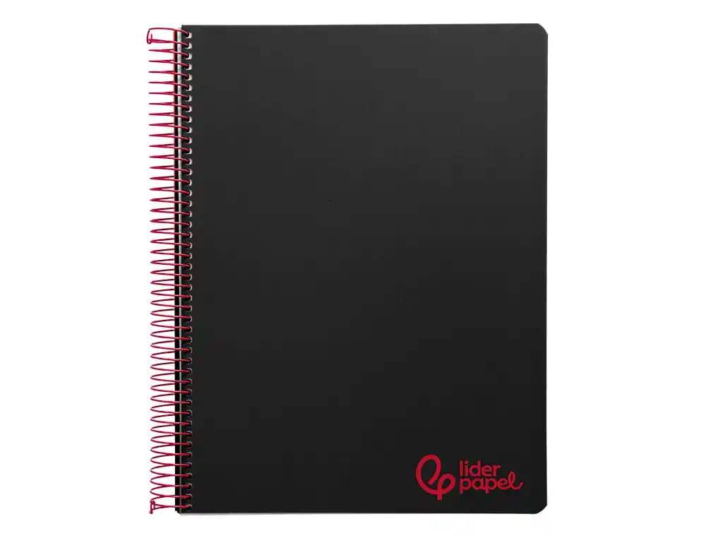 Cuaderno espiral liderpapel a4 micro wonder tapa plastico 120h 90gr cuadro 5mm 5 banda 4 taladros