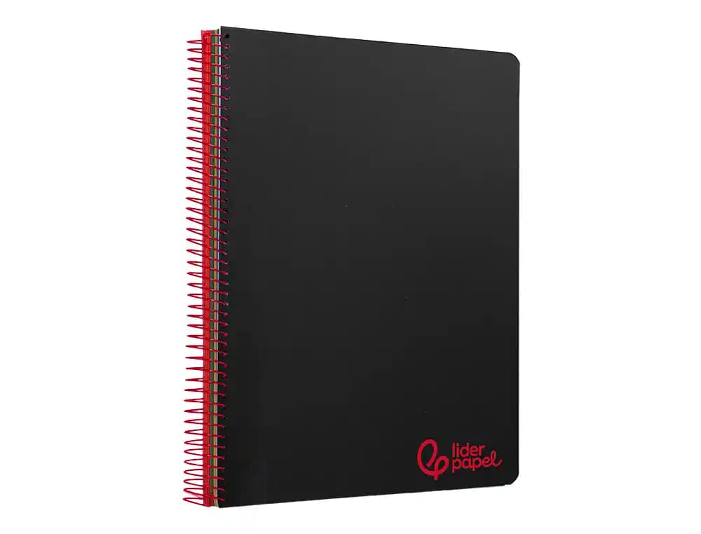 Cuaderno espiral liderpapel a4 micro wonder tapa plastico 120h 90gr cuadro 5mm 5 banda 4 taladros