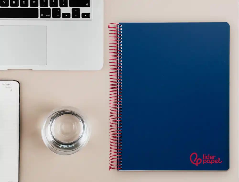 Cuaderno espiral liderpapel a4 micro wonder tapa plastico 120h 90gr cuadro 5mm 5 banda 4 taladros