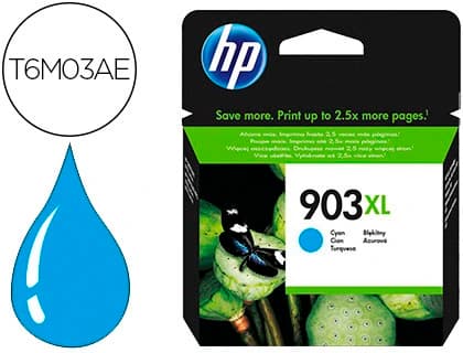 Hp Ink-jet hp 903xl officejet 6960 / 6970 cian 825 paginas