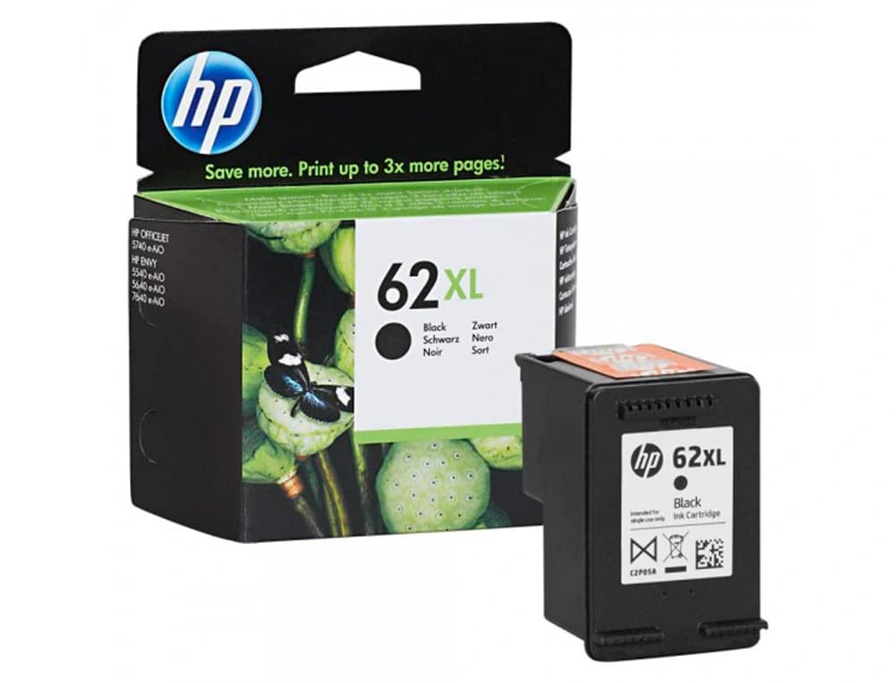 Ink-jet hp 62xl envy 5640/7640 officejet 5740 negro 600 pag