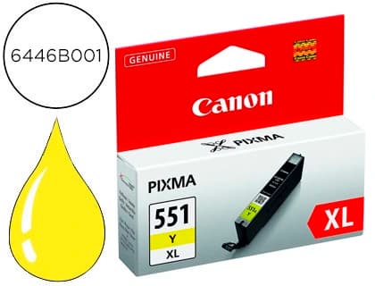 Canon Ink-jet canon cli-551xl ip7250 / mg5450 / mg6350 amarillo