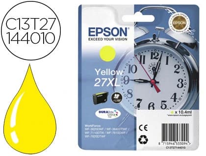 Epson Ink-jet epson 27xl wf 3620 / 7110 / 7610 / 7620 amarillo 1.100 pag
